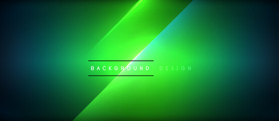 Neon dynamic diagonal light rays background. Techno digital geometric concept design for wallpaper, banner, presentation, background