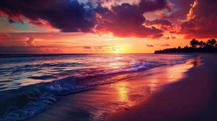 Beautiful sunset sky