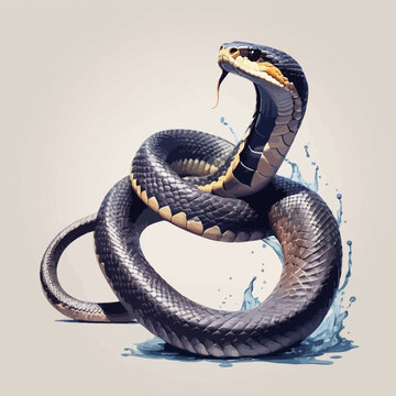 Snake Cobra Ilustration Design Very Cool