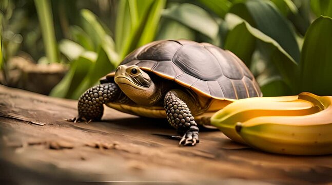 turtle and the banana