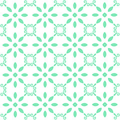 seamless green plant floral pattern and transparent  background
