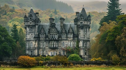 Historical castle landscape