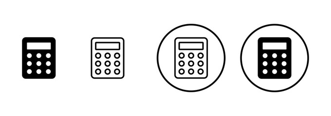 Calculator icon vector isolated on white background. Calculator vector icon. Accounting icon