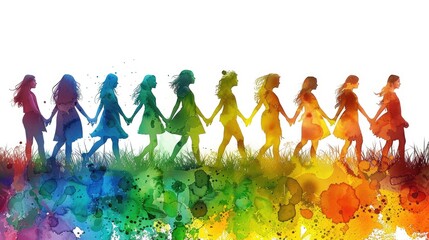 Obraz premium Celebrating friendship day: cherishing connections, nurturing bonds, and honoring the essence of companionship, a universal tribute to the importance of camaraderie.
