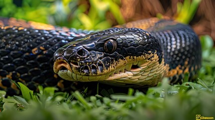 Obraz premium Anaconda copy space