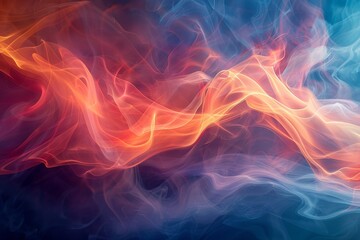 Fototapeta premium A colorful wave of light with a dark background
