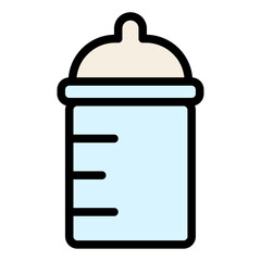 Baby Bottle dual tone icon design