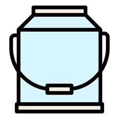 Milk Pack dual tone icon design