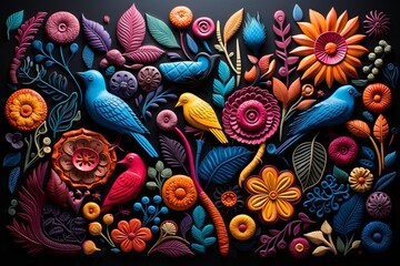 Naklejka premium pattern, seamless, vector, paisley, floral, wallpaper, flower, design, art, ornament, illustration, decoration, texture, vintage, fabric, leaf, decor, textile, fashion, india, backdrop, print, swirl, 
