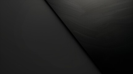 Black Texture Background with Smooth Surface for Modern Designs. Abstract Black Surface for Graphic Projects.