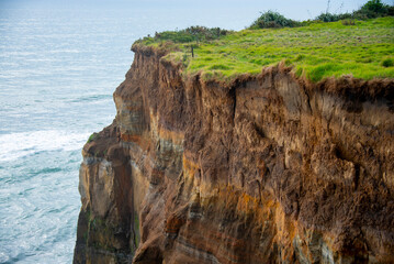 Geological Sedimentary Layers in Cliff
