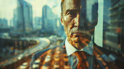 businessman engaged in strategies