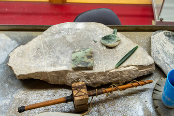 Traditional Maori Nephrite Stone Carving © Adwo