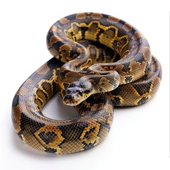 Obraz premium Anaconda isolated on white background 