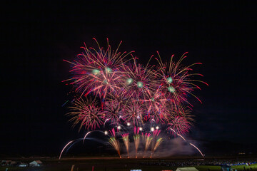春の大曲の花火