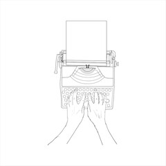 illustration of ancient keyboard typography