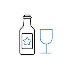 craft beer concept line icon. Simple element illustration. craft beer concept outline symbol design.