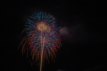 春の日本の花火