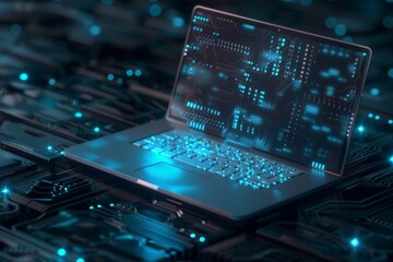 Fototapeta premium Programing coding tech futuristic background 