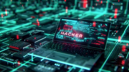 Fototapeta premium Programing coding tech futuristic background 