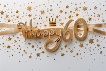 Joyful sixtieth: a celebration of milestones, memories, and new beginnings, marking sixty years with heartfelt greetings and warm wishes.