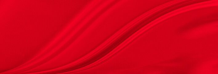 Black red satin dark fabric texture luxurious shiny that is abstract silk cloth background with patterns soft waves blur beautiful.