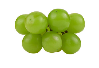 Japanese seedless grape, Shine Muscat  isolated on transparent png