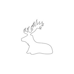 Hand Drawn Deers Outline Pack