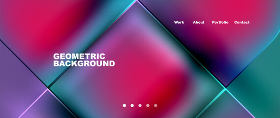 Geometric abstract glassmorphism with circles and squares. Vector Illustration For Wallpaper, Banner, Background, Card, Book Illustration, landing page