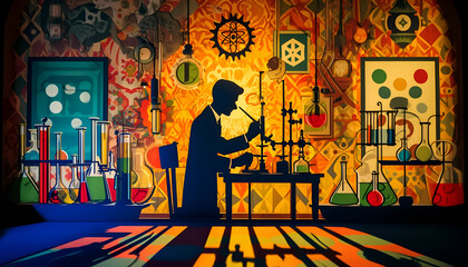 Tech Industrial Science and Vector Art Illustrations Wallpaper HD Background
