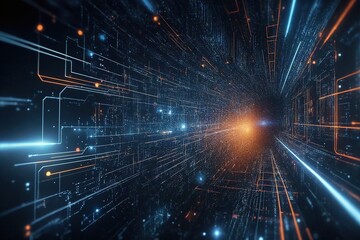 Fototapeta premium Background of technological concepts