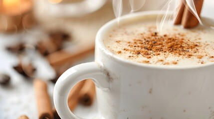Obraz premium Morning black coffee with sugar in white cup