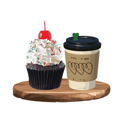 dessert illustration