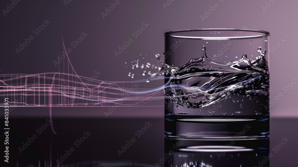 Poster A sound wave represented as a mathematical equation, with the waveform itself visible as part of the equation.