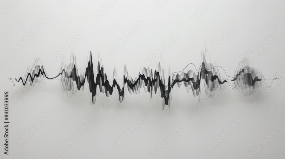 Poster A sound wave represented as a mathematical equation, with the waveform itself visible as part of the equation.