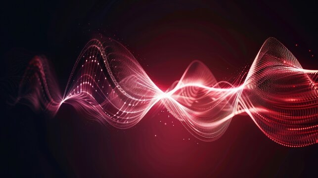 A sound wave represented as a mathematical equation, with the waveform itself visible as part of the equation.