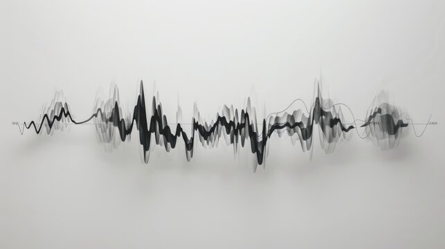 A sound wave represented as a mathematical equation, with the waveform itself visible as part of the equation.