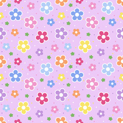 seamless background with flowers