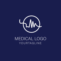 Modern and creative medical logo design with iconic concept 