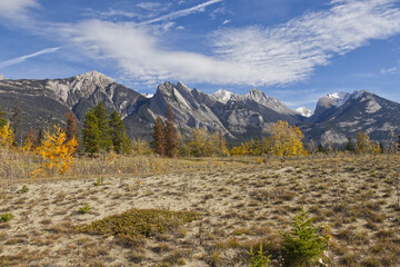 A Sunny Autumn Day at The Rocky Mountains