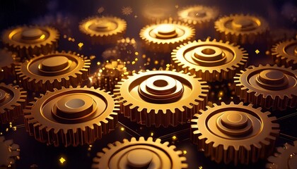 歯車のクローズアップ