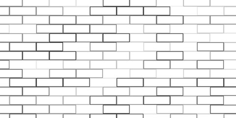 White brick wall background. bricks pattern. seamless brick wall. Stylish white tile. Seamless pattern texture background and wallpaper. Vector illustration.