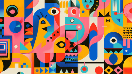 Decoration digital art, the colorful gradient and noise background. colorful pattern illustration for wallpaper, poster, flyer, and any design. multicolor gradation and noise, abstract art