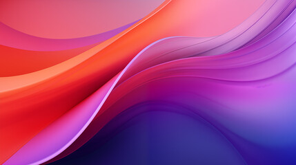 Fototapeta premium Bold Purple, Bright Orange, and Soft Pink for Art Exhibition Leaflet