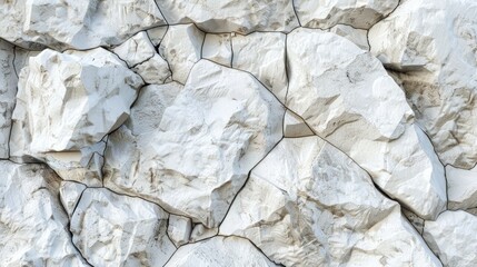 Seamless Texture of White Rock Stone