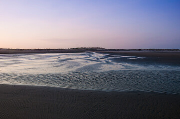 Obraz premium sunset on the river in brazil