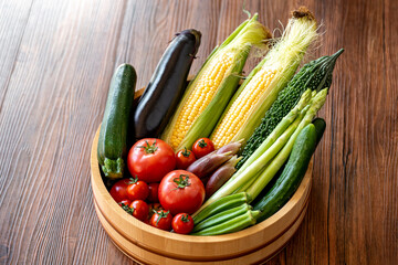 色とりどりの野菜　野菜集合