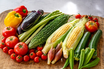 色とりどりの野菜　野菜集合