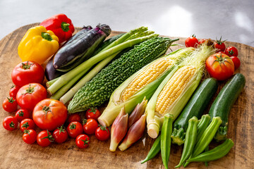 色とりどりの野菜　野菜集合