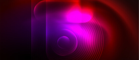 Neon magic light design. Vector Illustration For Wallpaper, Banner, Background, Card, Book Illustration, landing page